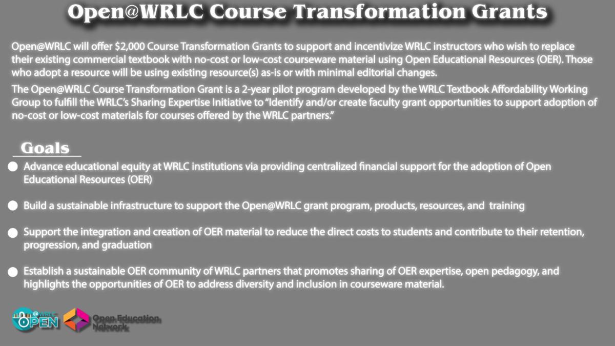 Image of WRLC flyer