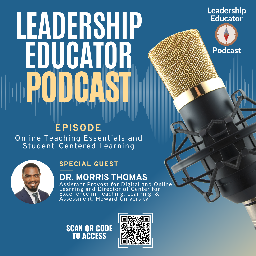 Image of Leadership Educator podcast flyer