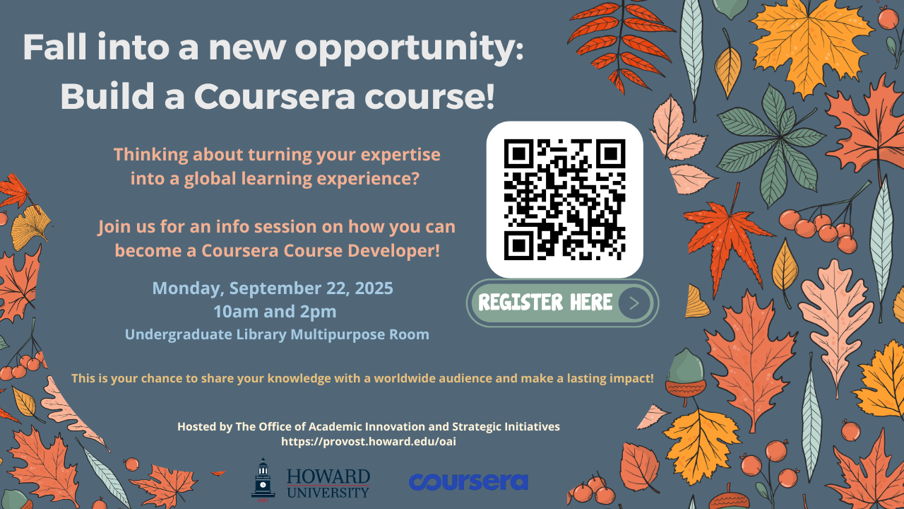 Coursera info session flyer