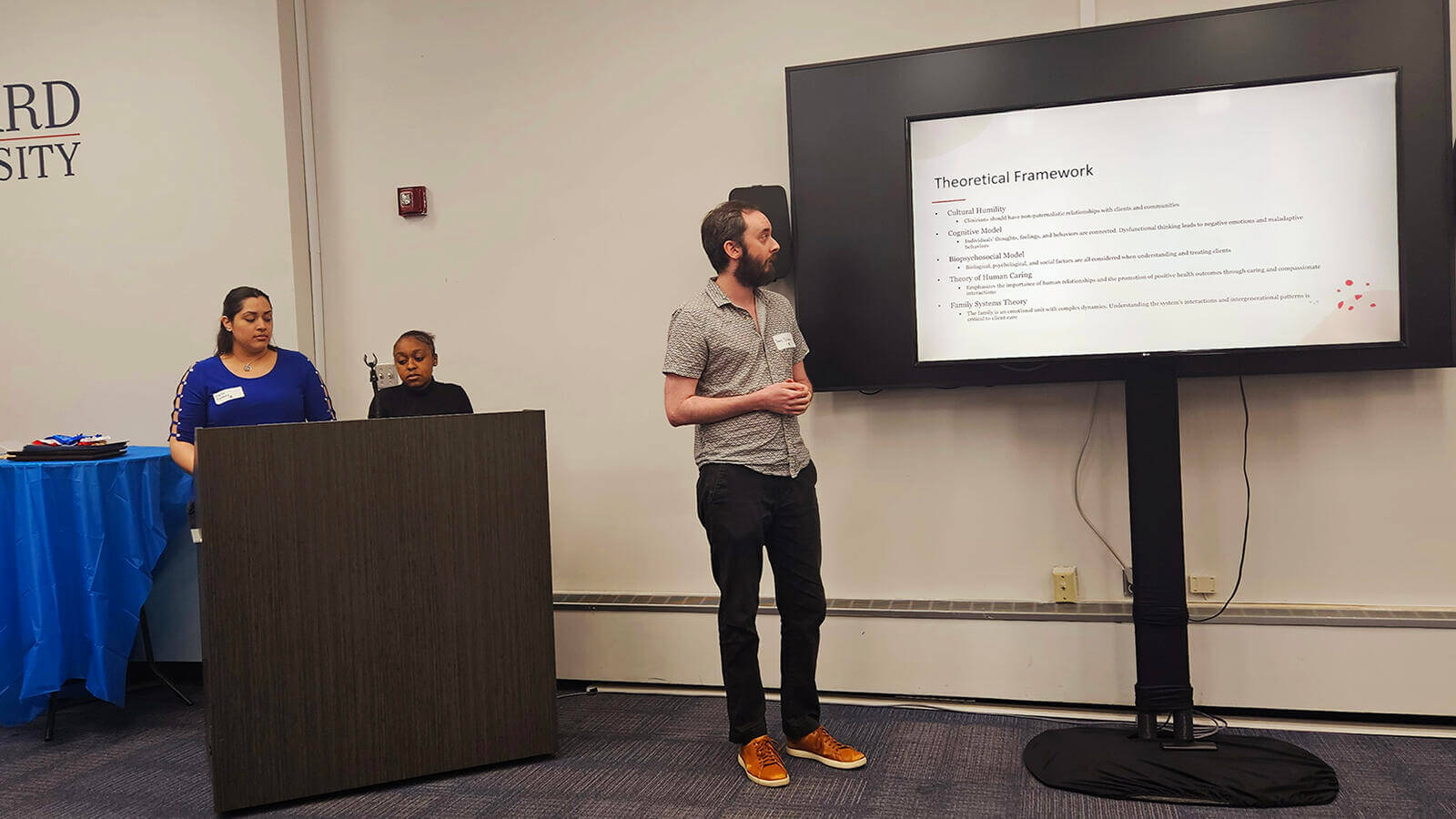 Team presenting on Framework