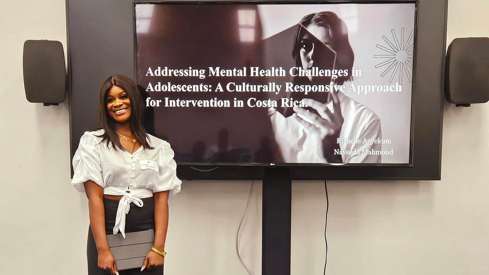 Team presenting on Mental Health